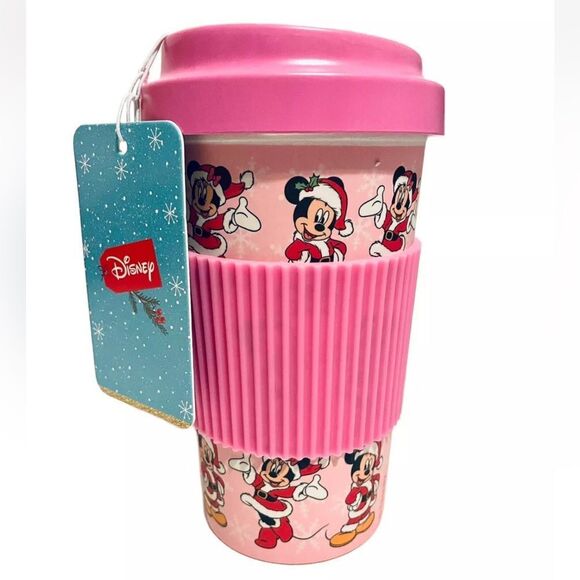 NWT Disney Mickey and Minnie Bamboo Travel Mug - Picture 6 of 16